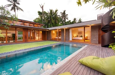 Rental of a premium villa with rice field view, Kecamatan area, Ubud, Bali, Indonesia